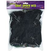 Halloween Decorations Giant Black Spider Web Image
