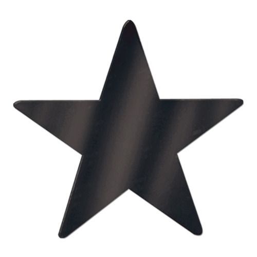 5" Black Foil Star