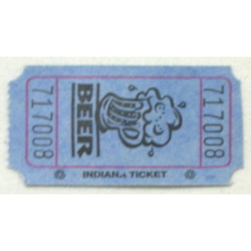 Blue Beer Ticket Roll