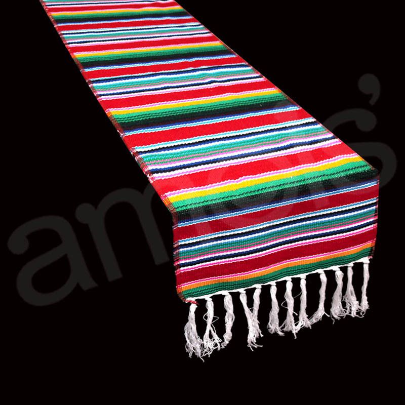 Fiesta Stripe Woven Table Runner Fiesta Party Supplies