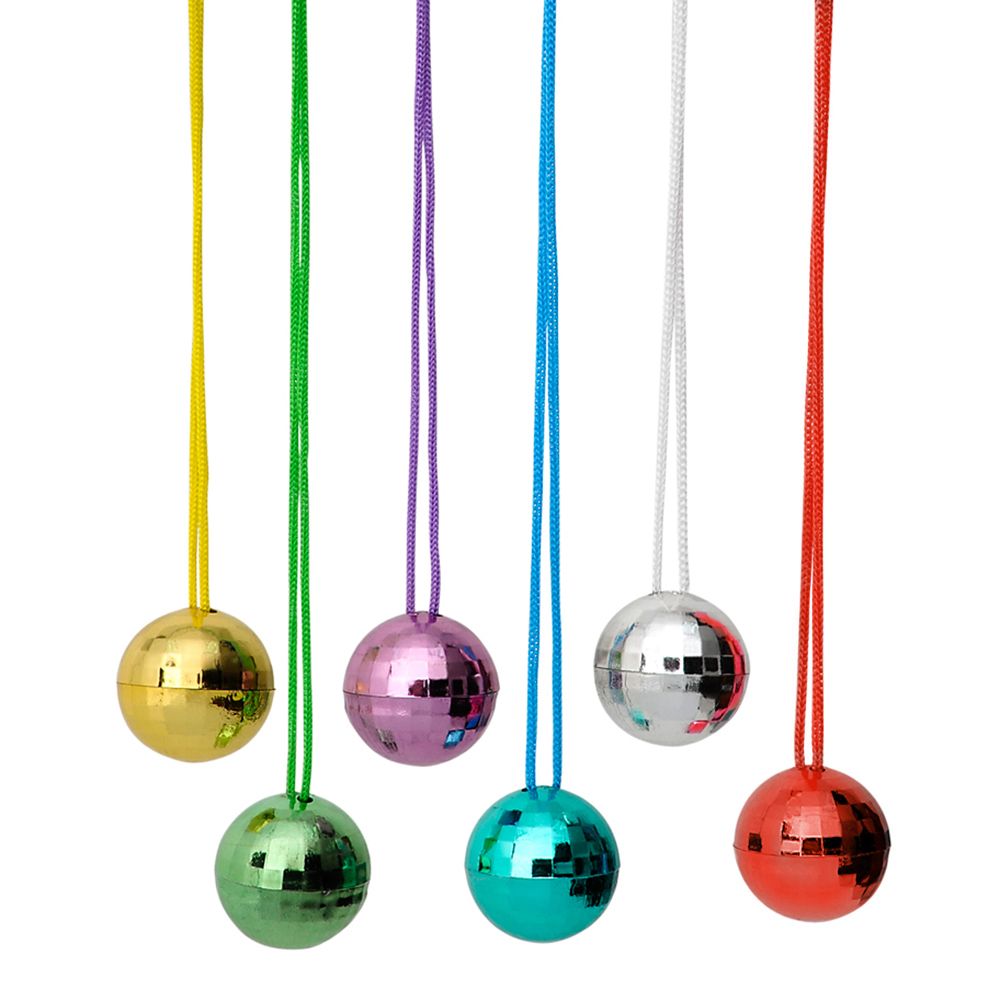 Disco Ball Necklaces Fiesta Party Supplies