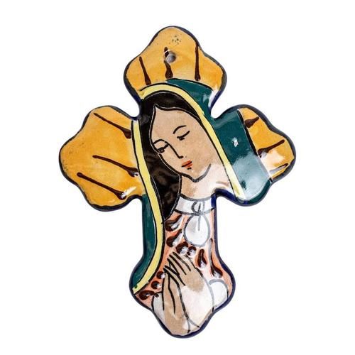 6" Virgen Ceramic Cross