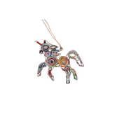 Ornaments Recycled Material Unicorn Ornament Image