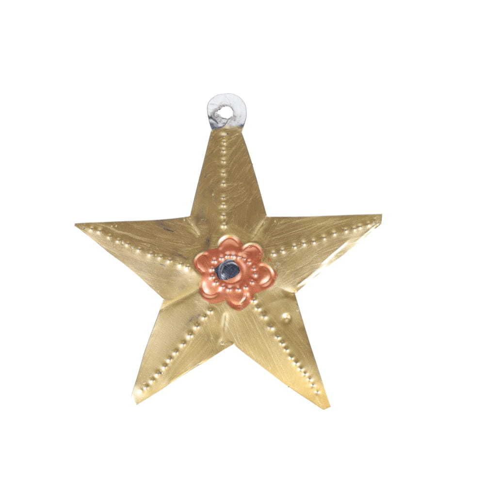Gold Star Tin Ornament Fiesta Party Supplies